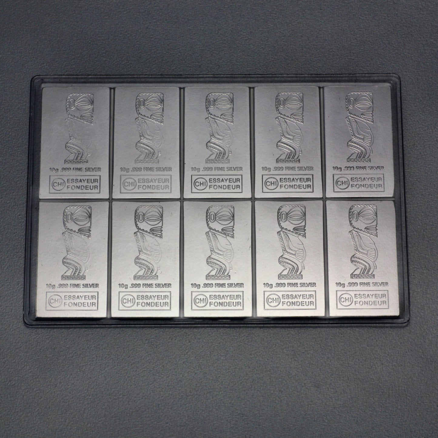 Silbertafel Valcambi "CombiCoin" 10 x 10 Gramm Silberbarren Tafelbarren