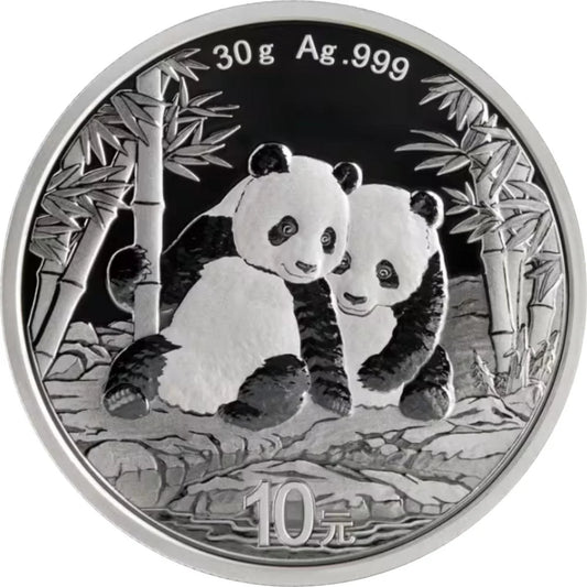 China Panda 2026 - 30 Gramm Silbermünze - 10 Yuan