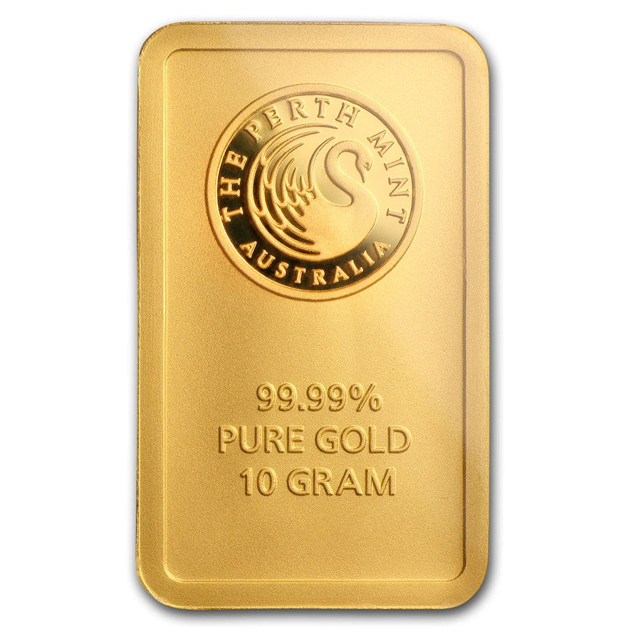 Goldbarren 10 Gramm Perth Mint Känguru Australien 999.9 in Blister Gold Barren**
