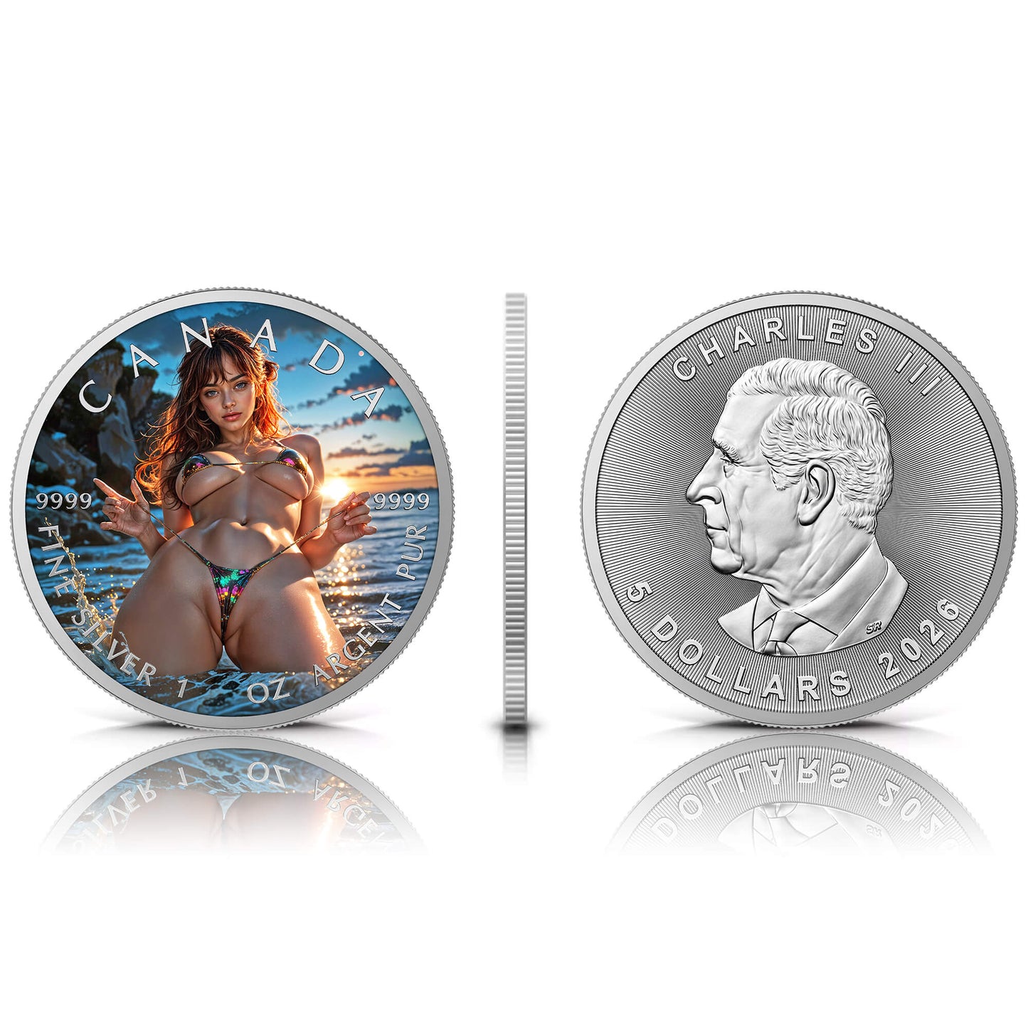 Canada 2026 - Playful Sunset - 1 oz Silbermünze Farbe