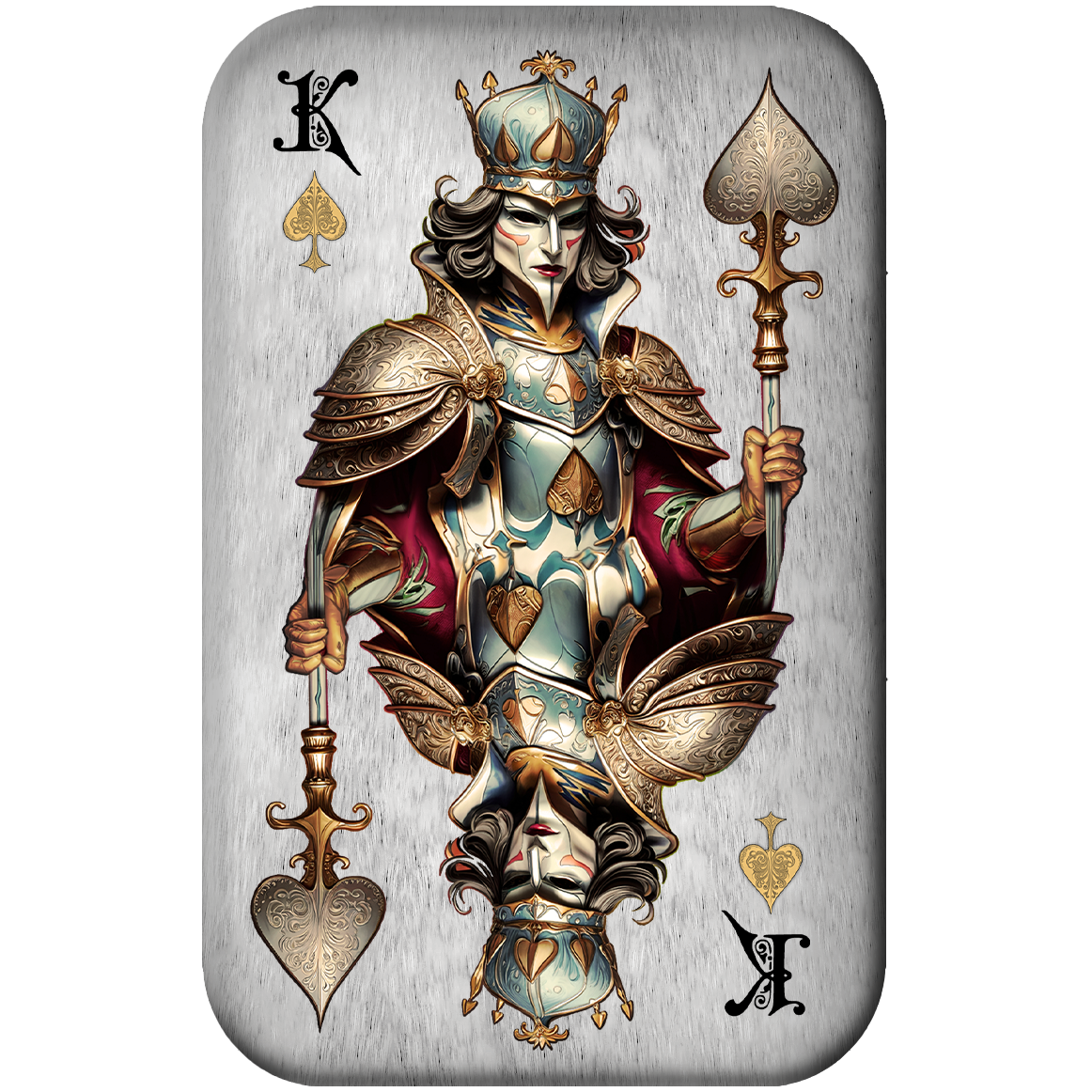 Asturmint - Poker Cards - King of Spades #1.  2 oz Silberbarren