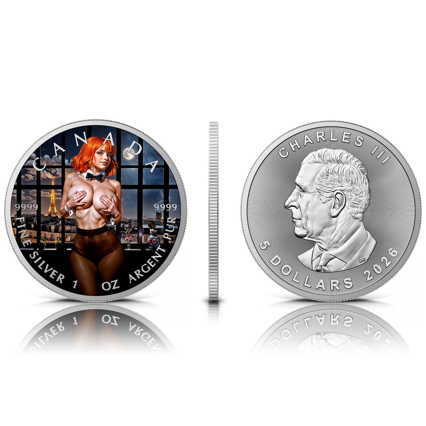 Canada 2026 - Red Velvet - 1 oz Silbermünze Farbe