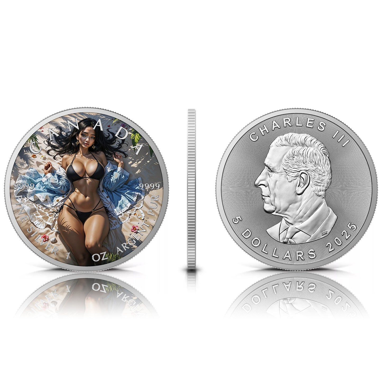 Canada 2025 - Sandy Seduction - 1 oz Silbermünze Farbe***