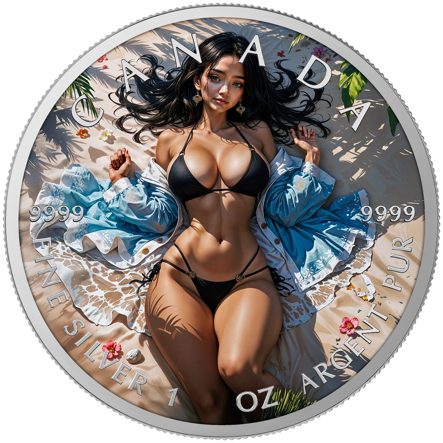 Canada 2025 - Sandy Seduction - 1 oz Silbermünze Farbe***