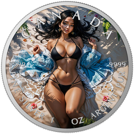Canada 2025 - Sandy Seduction - 1 oz Silbermünze Farbe***