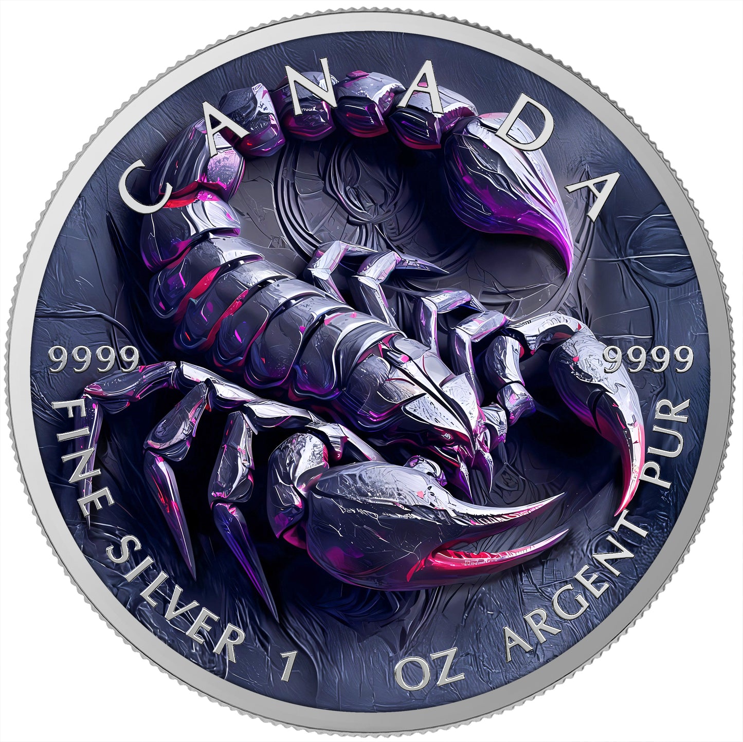 Canada 2025 - Stone Zodiac #Scorpio - 1 oz Silbermünze Farbe***