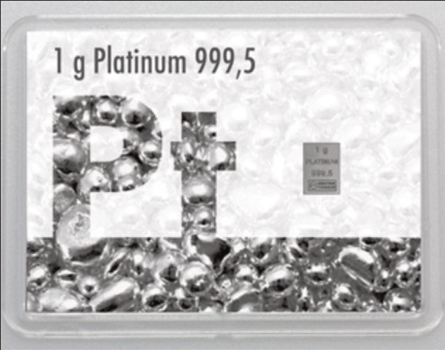 Valcambi 1 Gramm Platinbarren Flipmotiv Flip 999.9 Platin