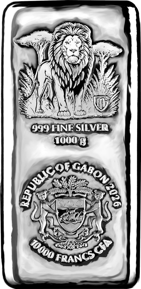 Germania Mint - Savanna Spirits - #1. Lion 1 kg Kilo Guss Silbermünzbarren