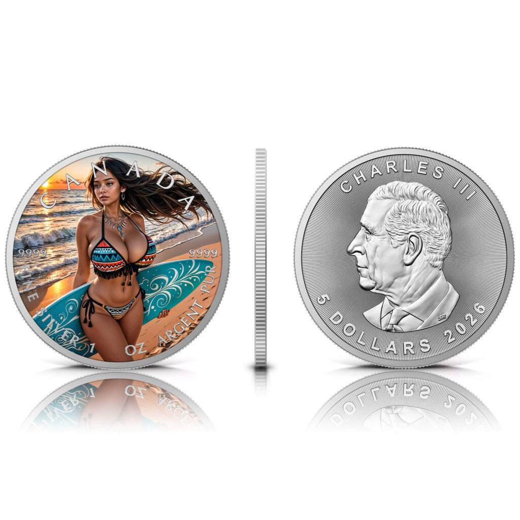 Canada 2026 - Hawaiian Holidays - 1 oz Silbermünze Farbe