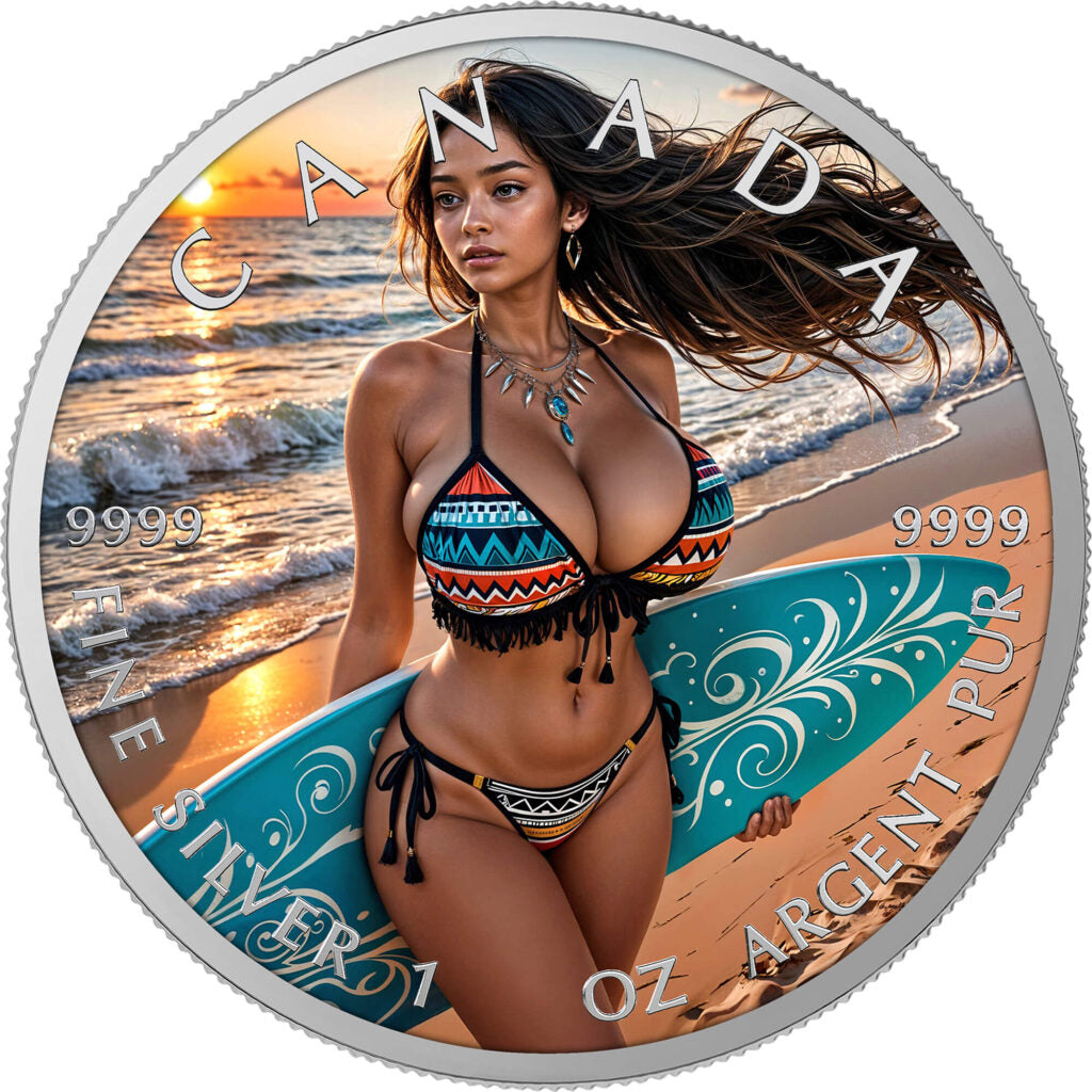 Canada 2026 - Hawaiian Holidays - 1 oz Silbermünze Farbe