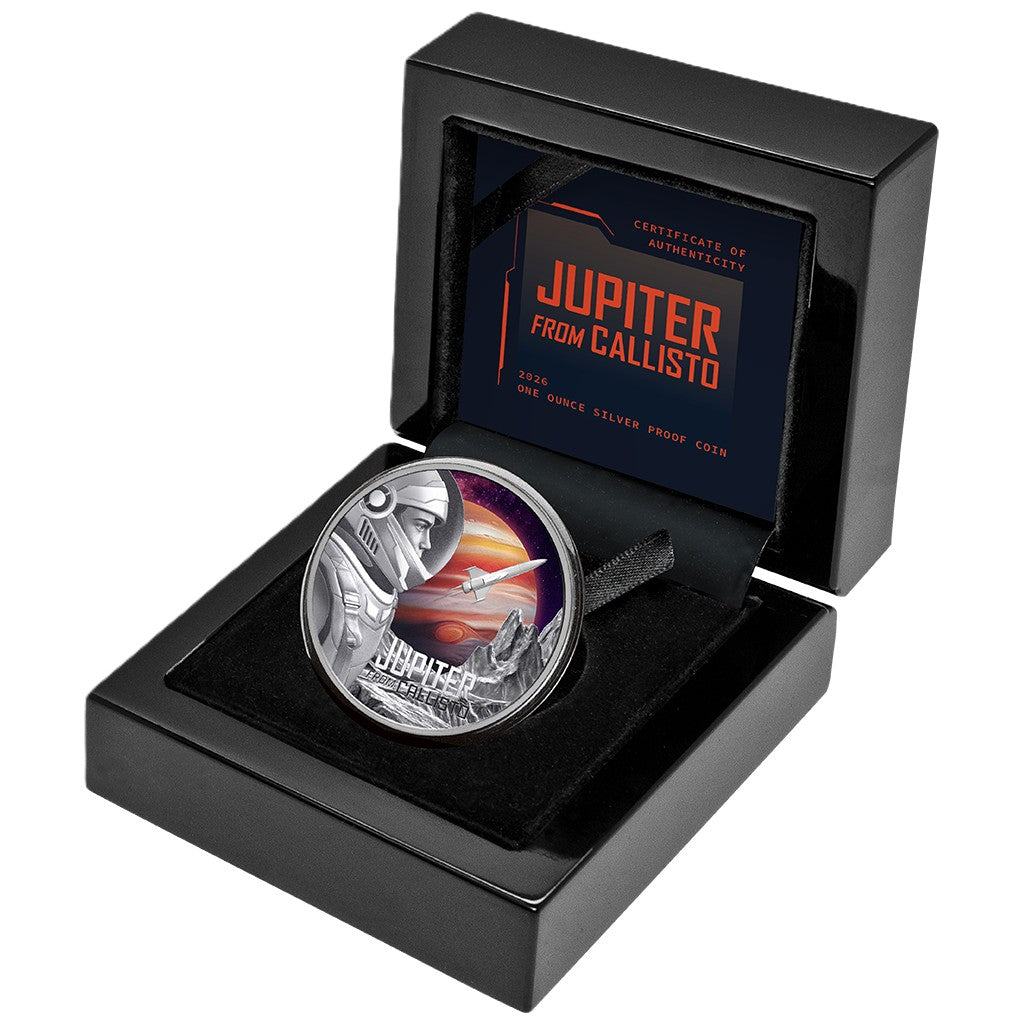 Niue - Jupiter from Callisto Farbe - 2026 - 1 oz Silbermünze***