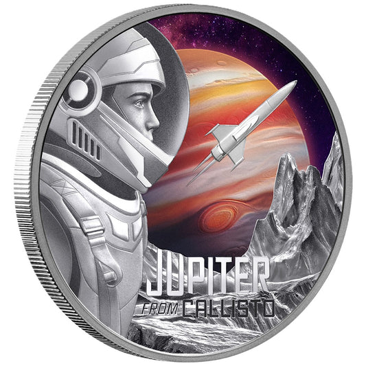 Niue - Jupiter from Callisto Farbe - 2026 - 1 oz Silbermünze***