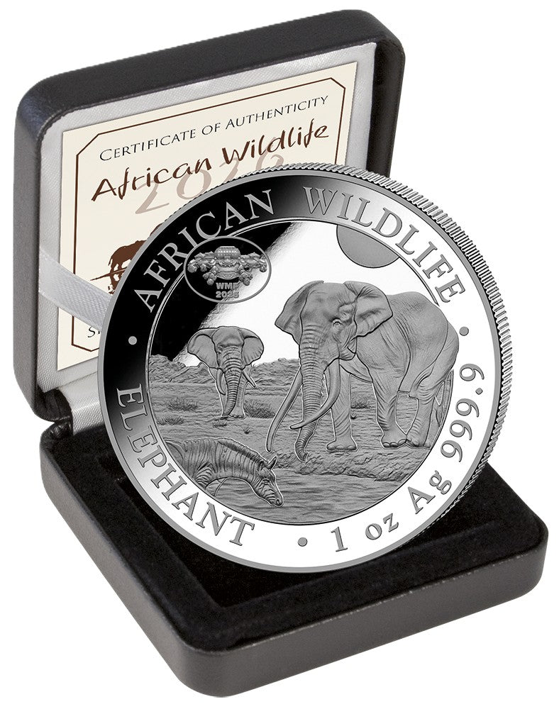 Somalia Elefant 2026 - Privy Mark - WMF Berlin - Botanical Garden - 1 oz Silbermünze