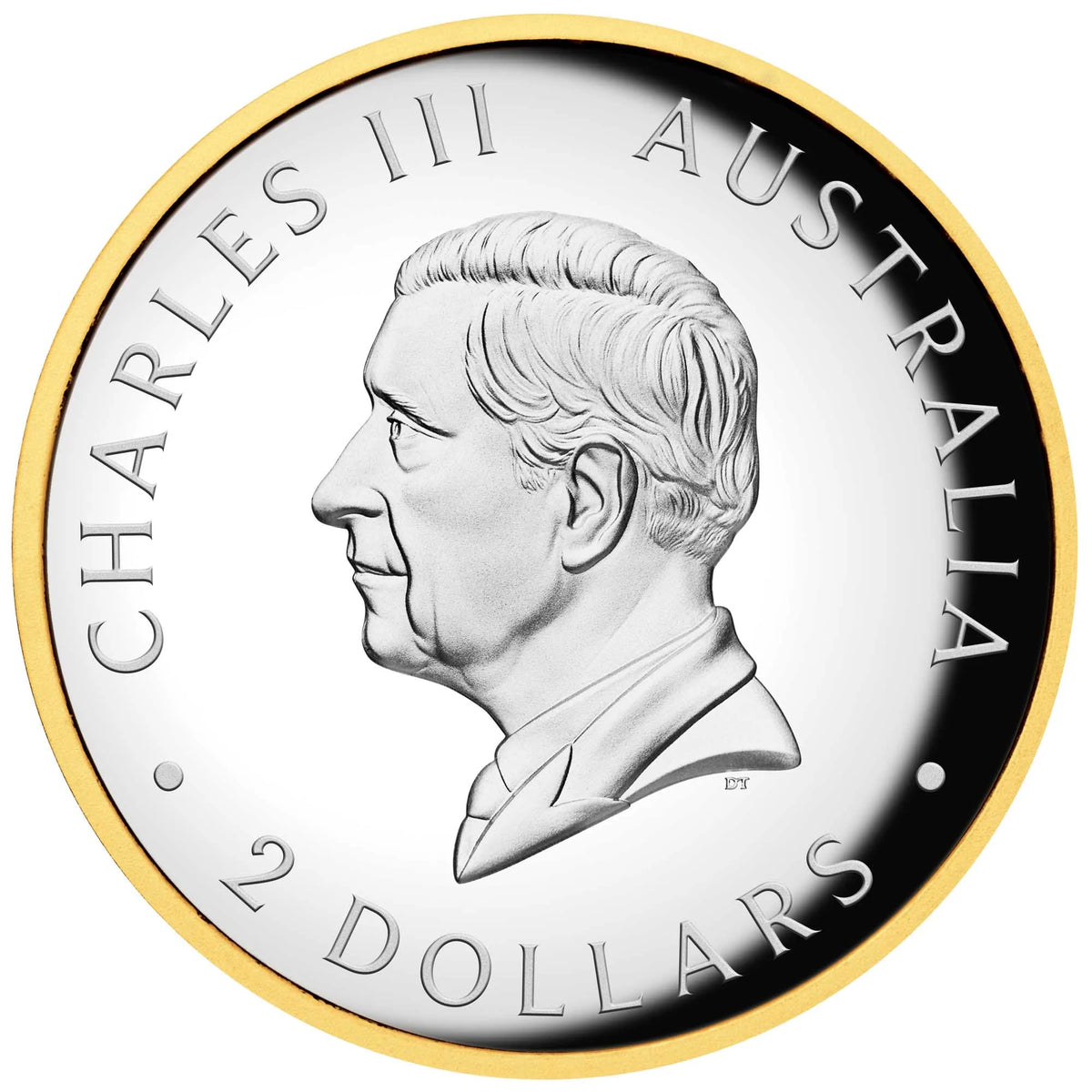 Kookaburra 2026 Gilded 2 oz Silbermünze Polierte Platte High Relief