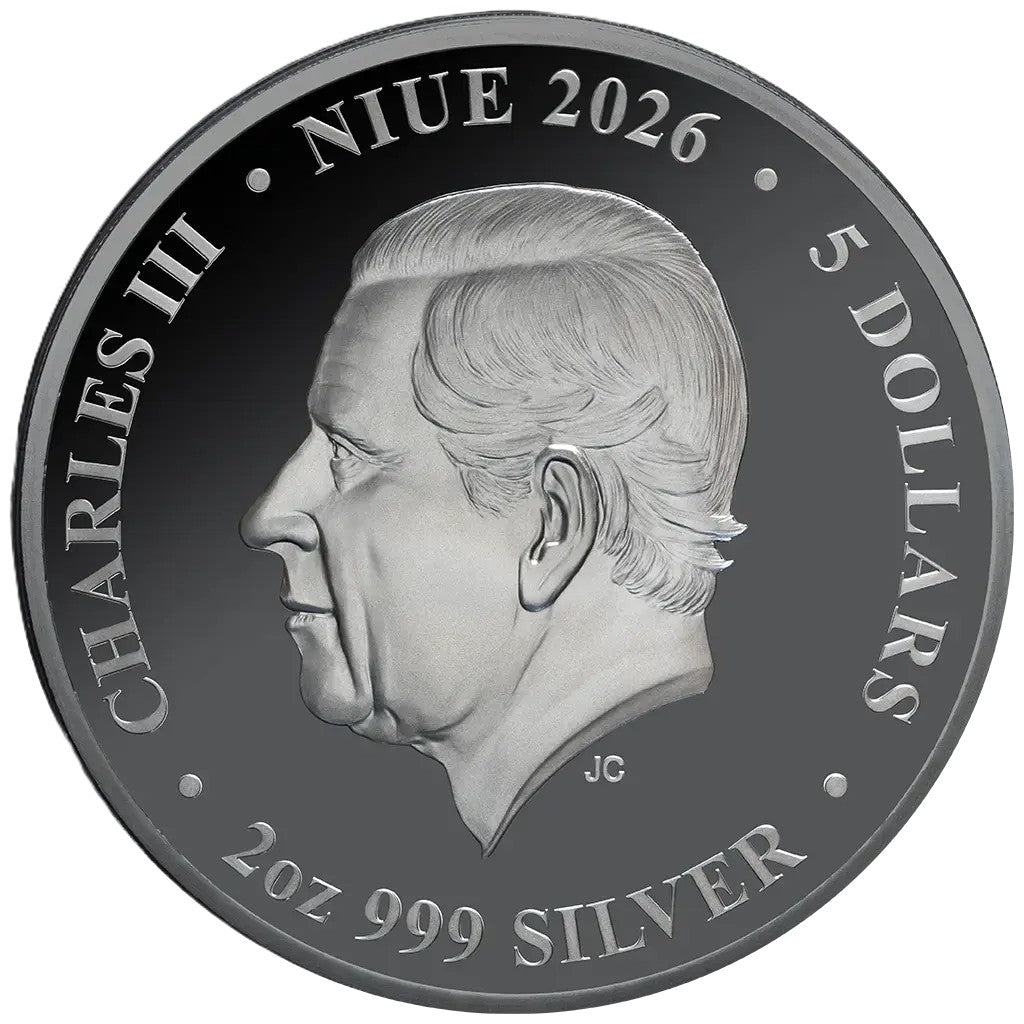 Niue Literatur Moby Dick 2026 - 2 oz - Black Proof - Silbermünze***