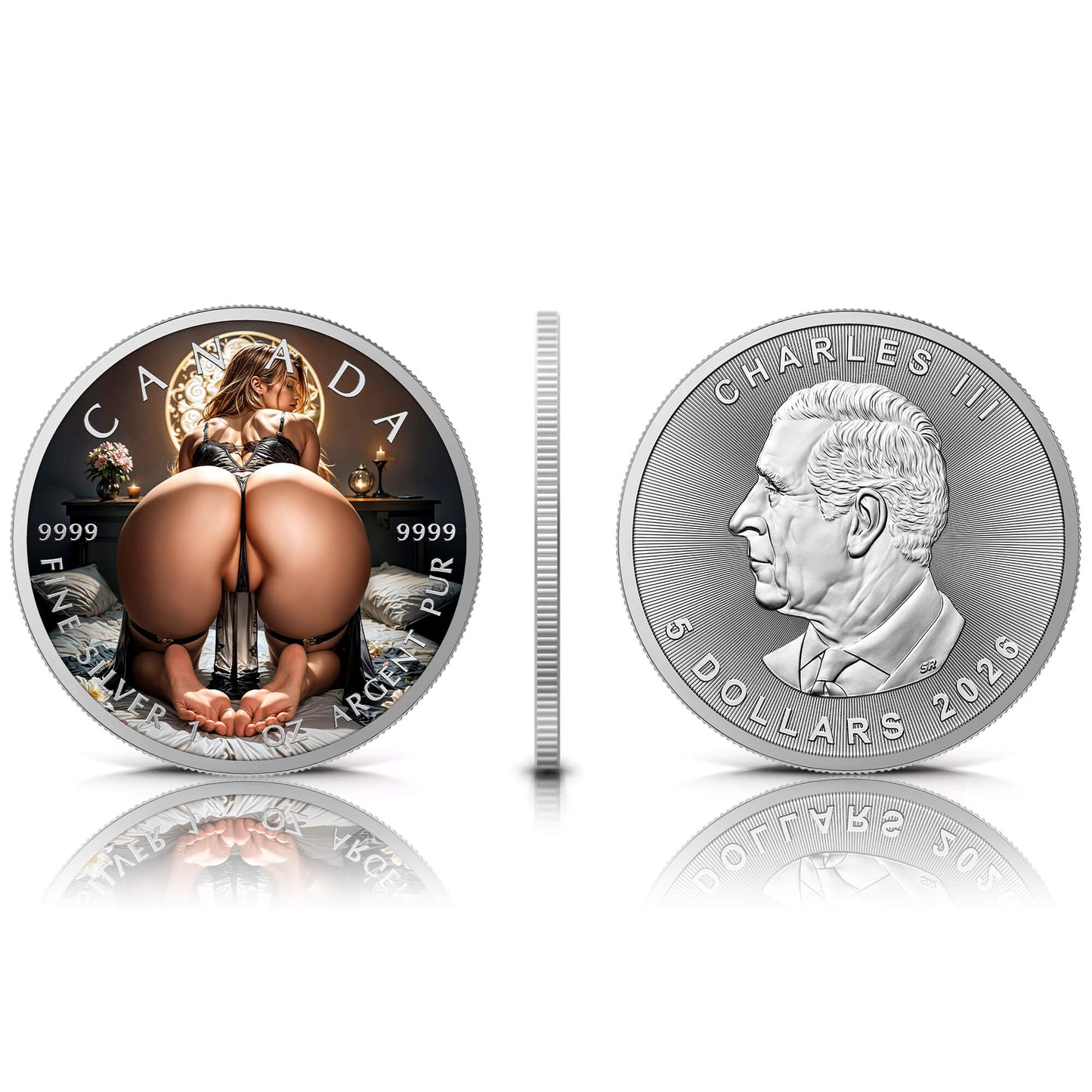Canada 2026 - Silent Tease - 1 oz Silbermünze Farbe