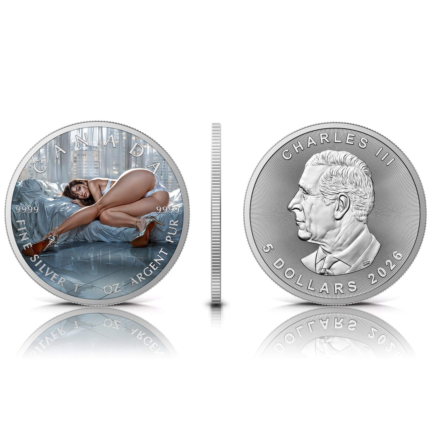 Canada 2026 - Silken Skyline - 1 oz Silbermünze Farbe