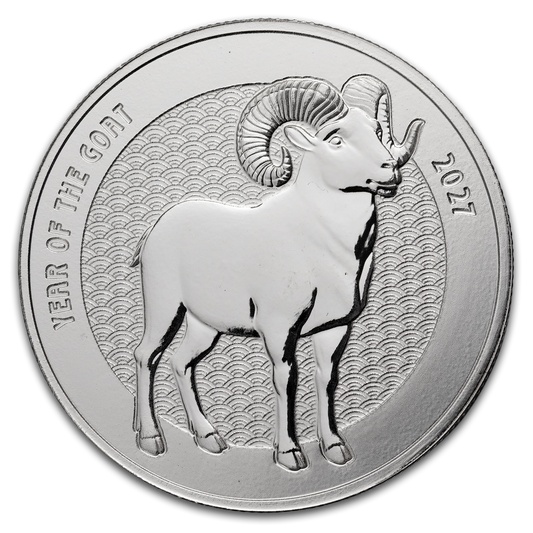 Lunar Year of the Goat 2027 - Series 2 - 1 oz Silbermedaille BU