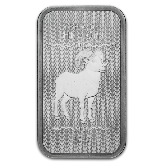 Lunar Year of the Goat 2027 - Series 2 - 1 oz Silberbarren BU
