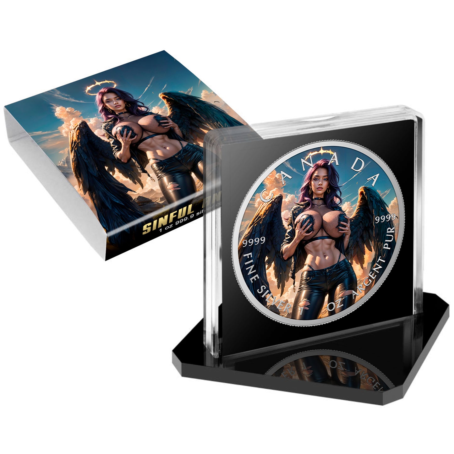Canada 2025 - Sinful Angel - 1 oz Silbermünze Farbe***