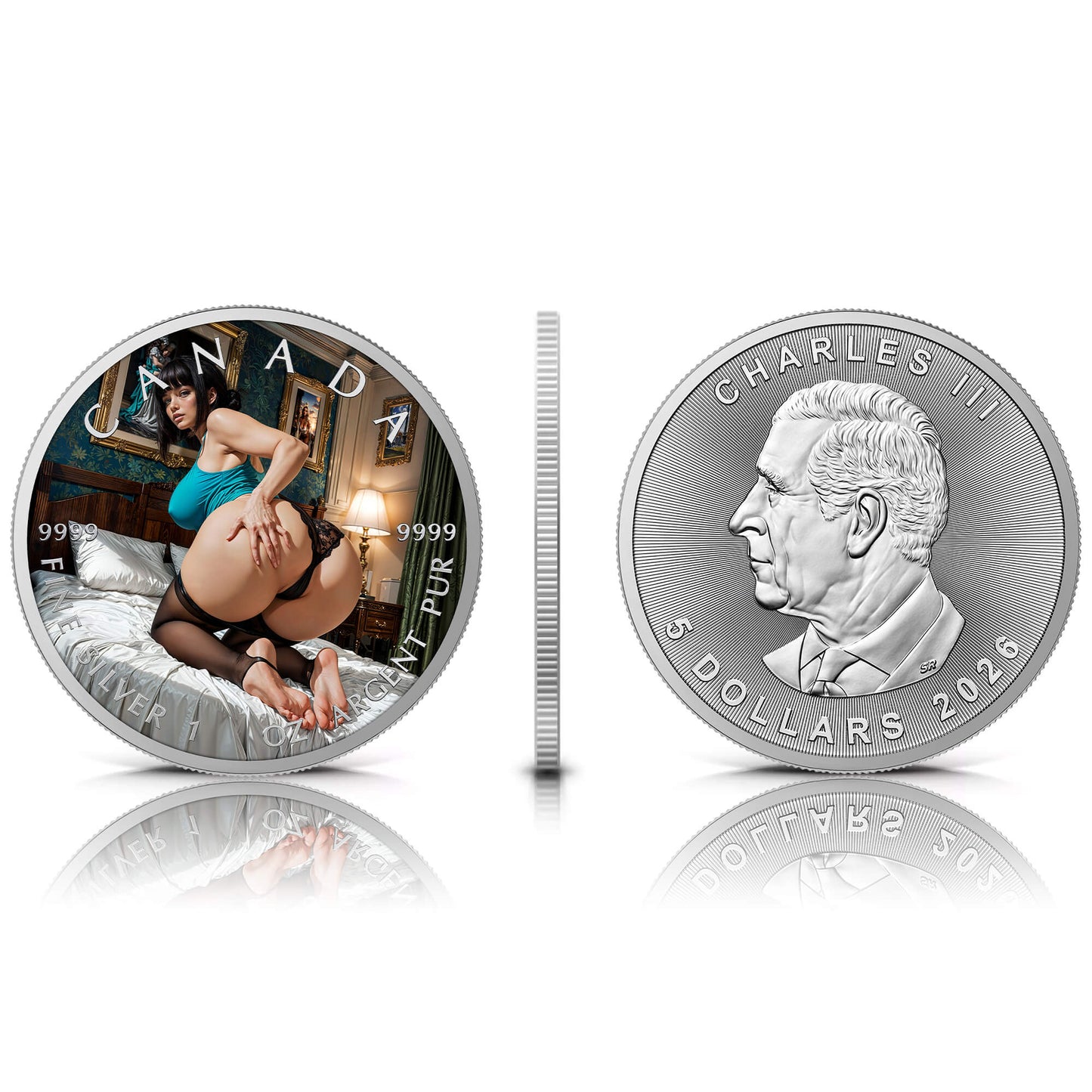 Canada 2026 - Sinful Elegance - 1 oz Silbermünze Farbe