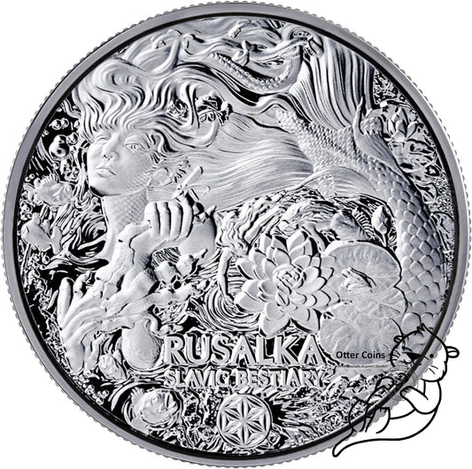 Slavik Bestiary Rusalka 2oz Silbermünze 999 2023*