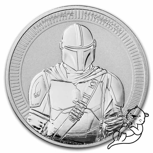 Star Wars Mandalorian 1 Oz Silbermünze 2021*