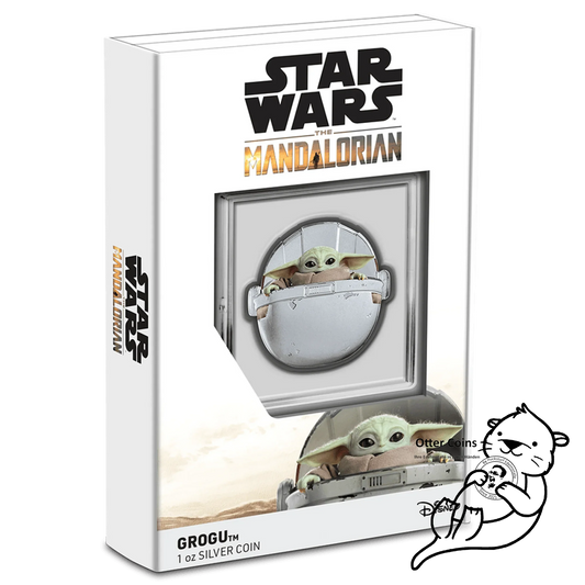 Star Wars Mandalorian Grogu™ Pod 1 oz Silbermünze*