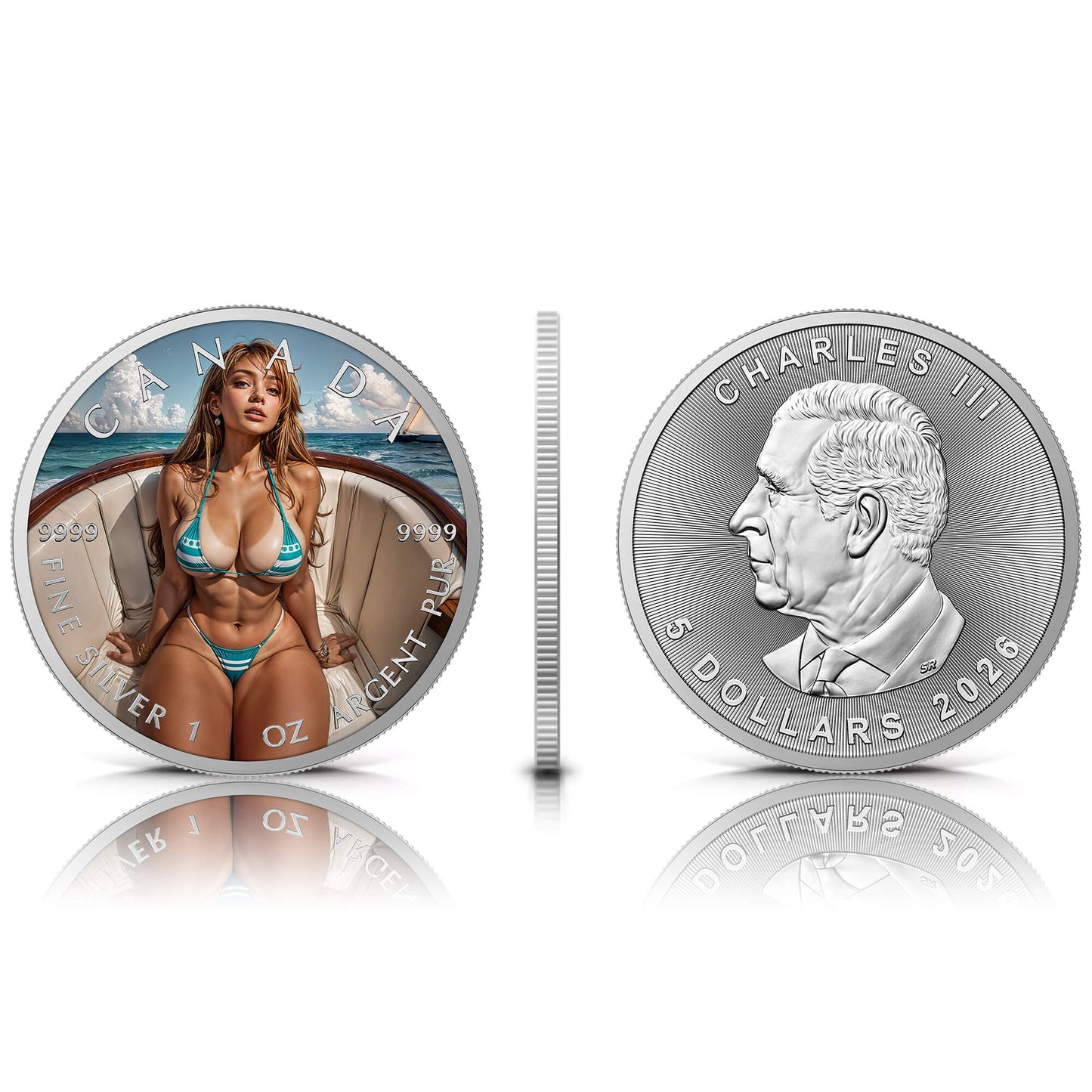 Canada 2026 - Summer Voyage - 1 oz Silbermünze Farbe