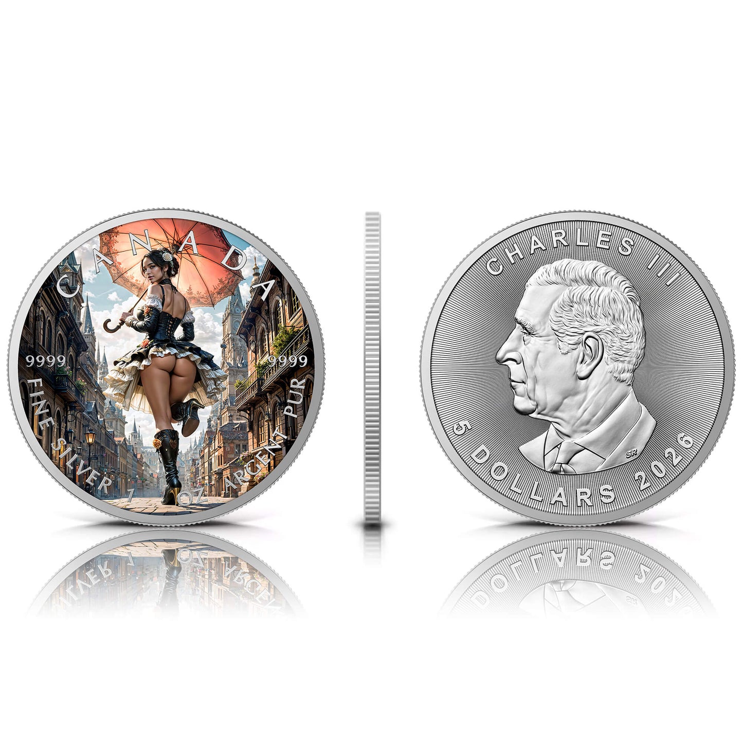 Canada 2026 - Sunny Stroll - 1 oz Silbermünze Farbe