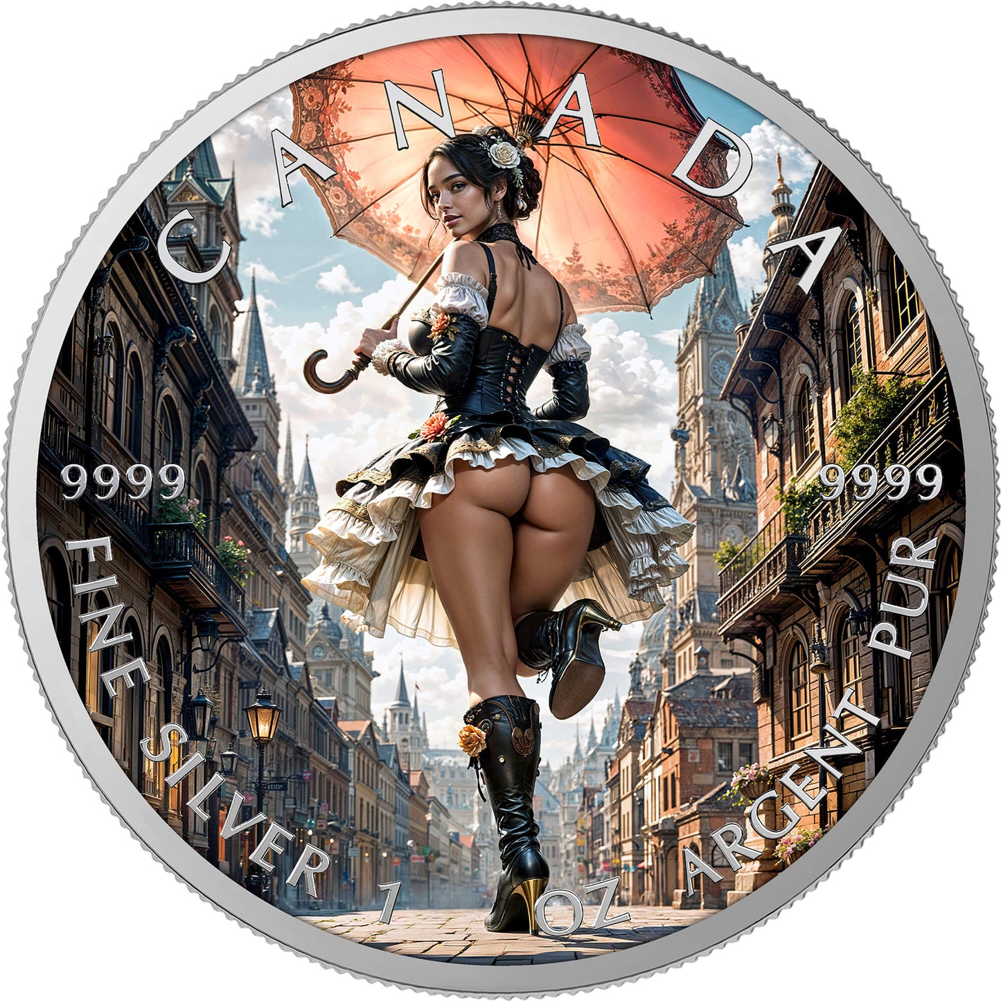 Canada 2026 - Sunny Stroll - 1 oz Silbermünze Farbe