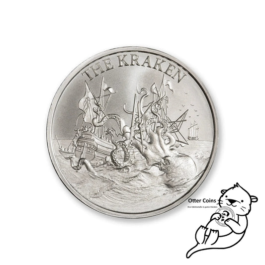 The Kraken 1oz Silbermünze 2022 39mm