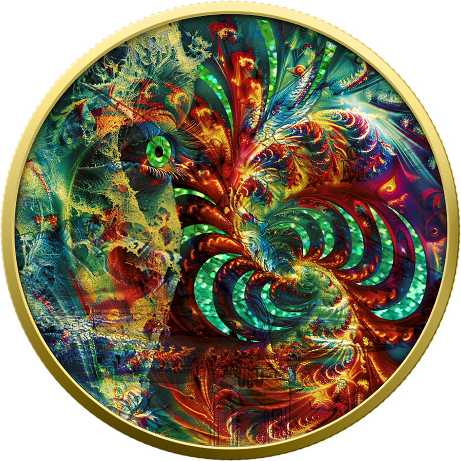 Mexico Libertad 2024 - Metaphysical - The Fractal Destiny - 1 oz Silbermünze***