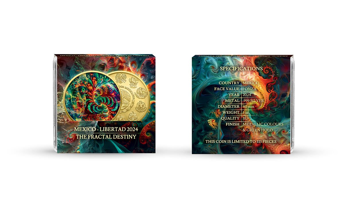 Mexico Libertad 2024 - Metaphysical - The Fractal Destiny - 1 oz Silbermünze***