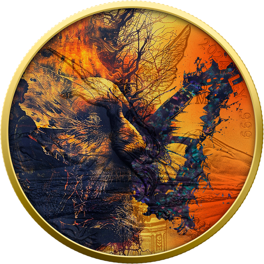 Mexico Libertad 2024 - Metaphysical - The Butterfly Effect - 1 oz Silbermünze***