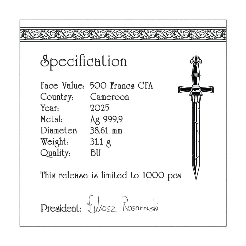 Time of Contempt - The Witcher Book Series - 1 oz Silbermünze 2025 BU