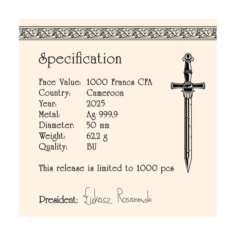 Time of Contempt - The Witcher Book Series - 2 oz Silbermünze 2025 BU