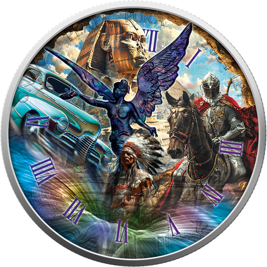 Mexico Libertad 2024 - Time Travel Zeitreise - Past Vergangenheit - 1 oz Silbermünze***