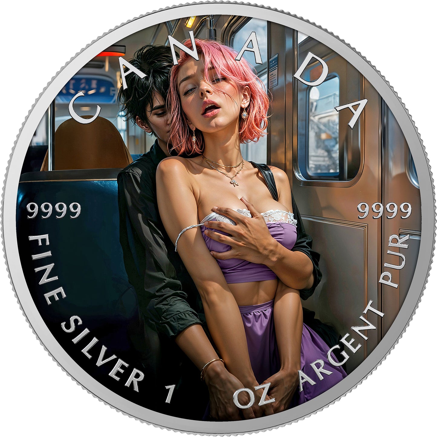 Canada 2026 - Train Game - 1 oz Silbermünze Farbe