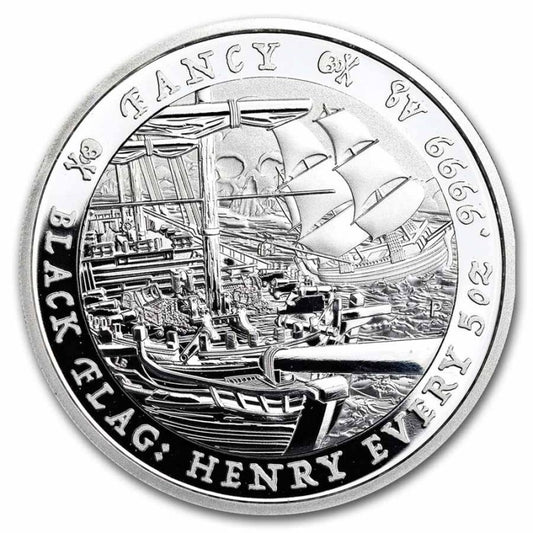 Tuvalu Black Flag The Fancy - 2023 - 5 oz Silbermünze*