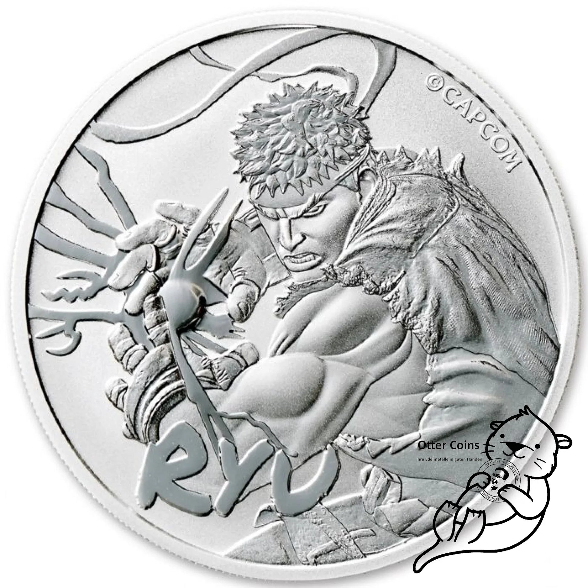 Tuvalu Street Fighter Ryu 1 Oz Silbermünze 2022*