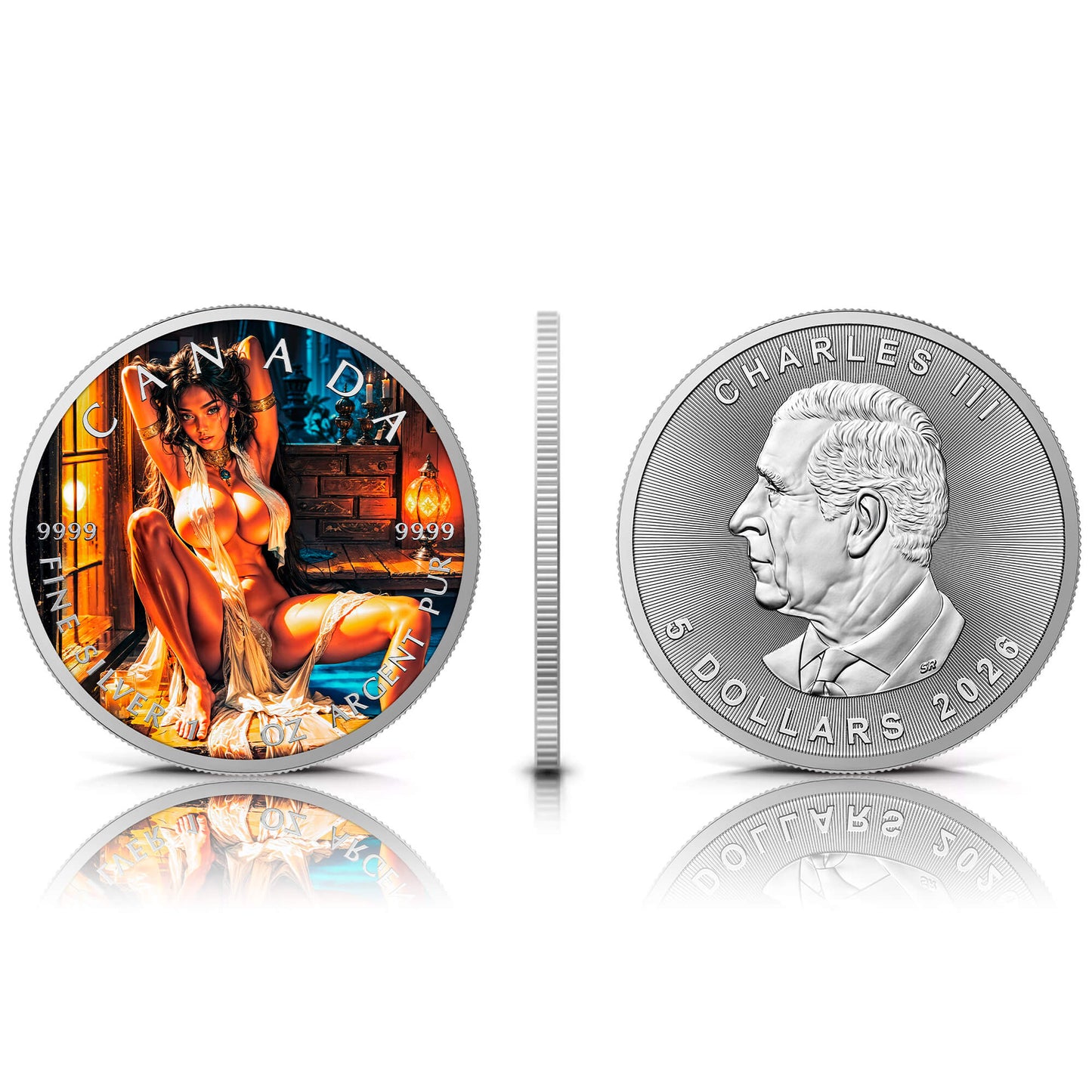 Canada 2026 - Twilight Flame - 1 oz Silbermünze Farbe