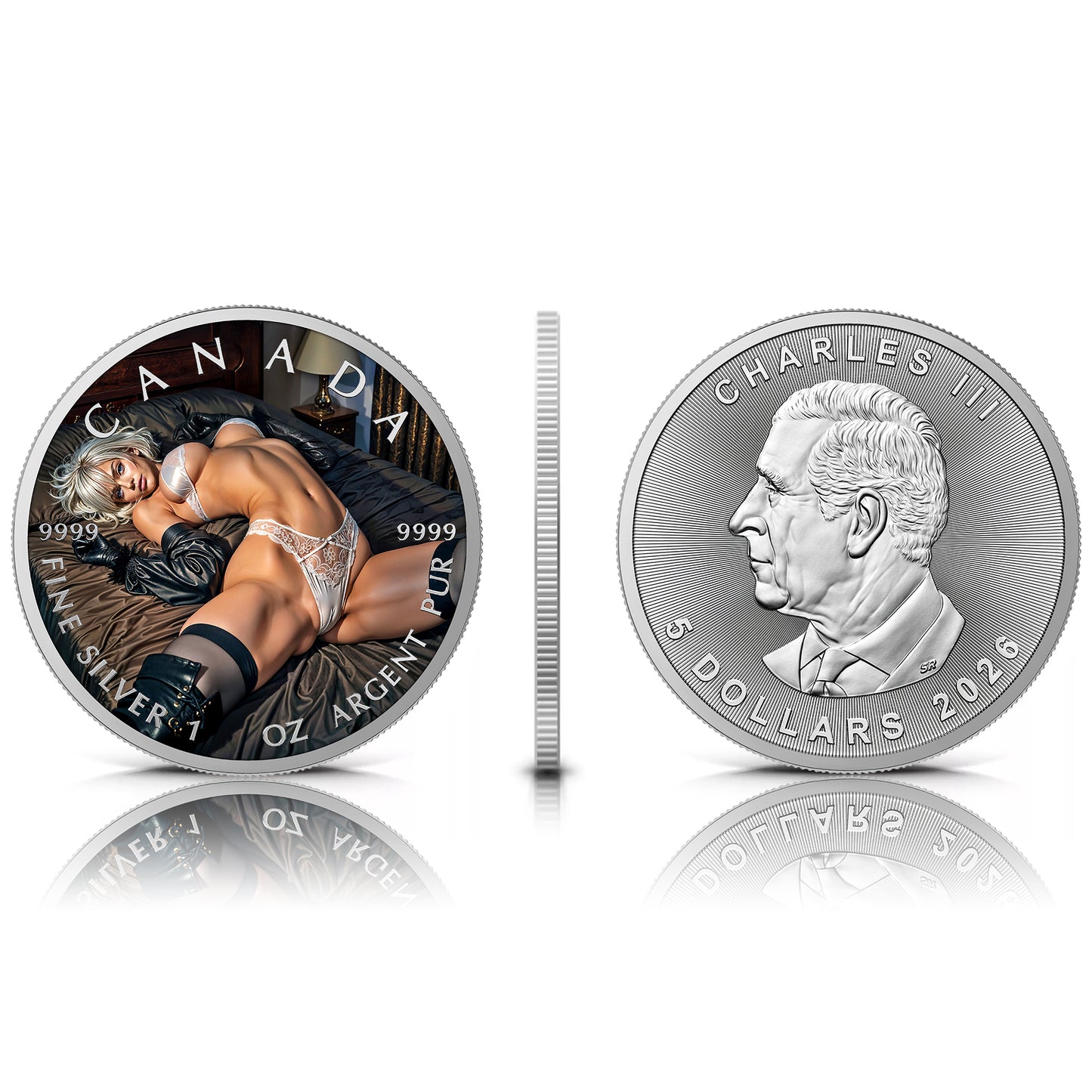 Canada 2026 - Waiting Much - 1 oz Silbermünze Farbe