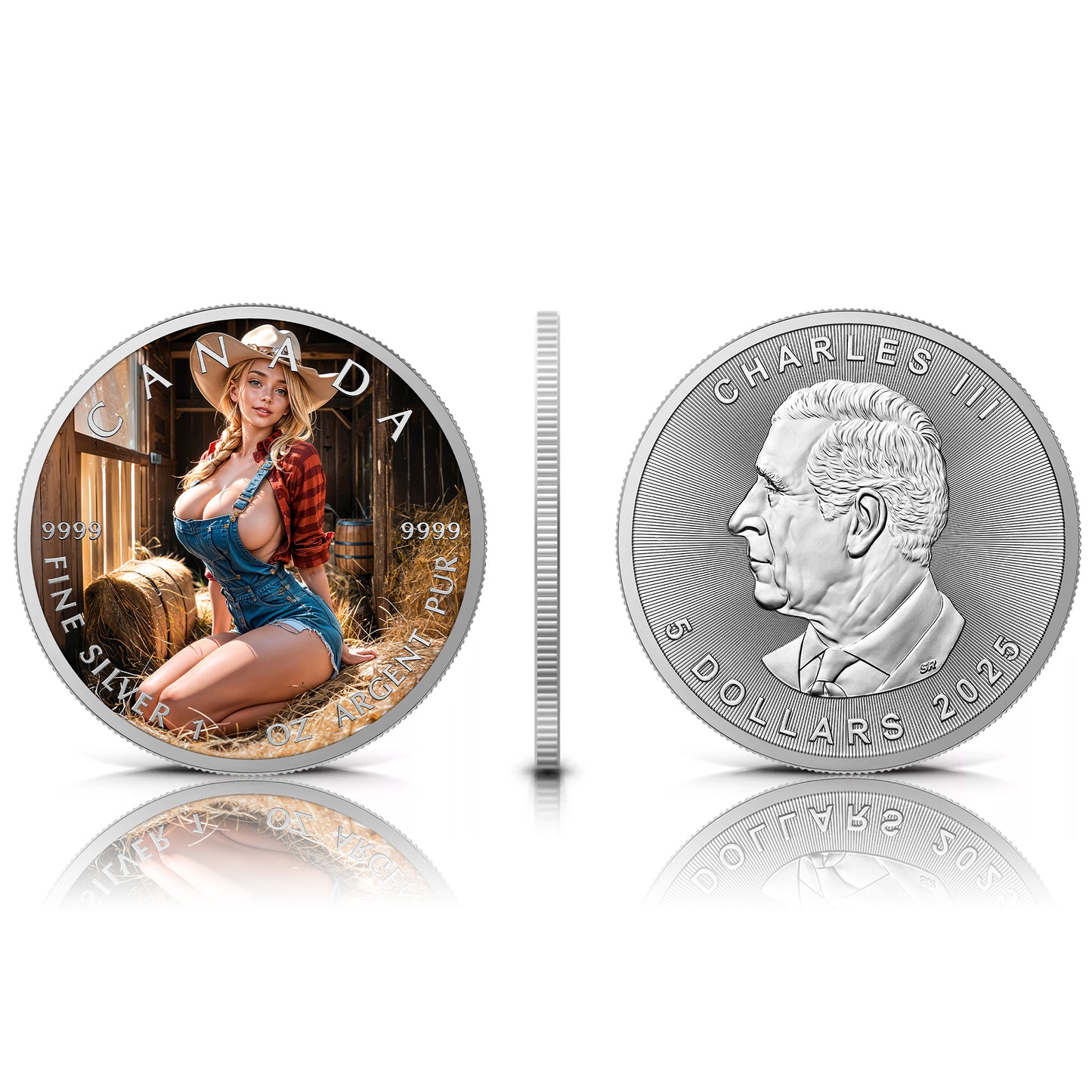 Canada 2025 - Warm Barn - 1 oz Silbermünze Farbe