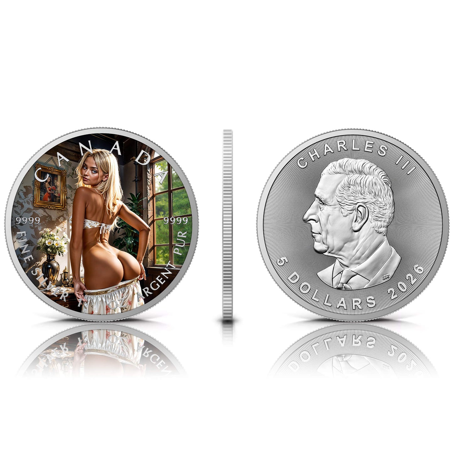 Canada 2026 - Warm Window - 1 oz Silbermünze Farbe