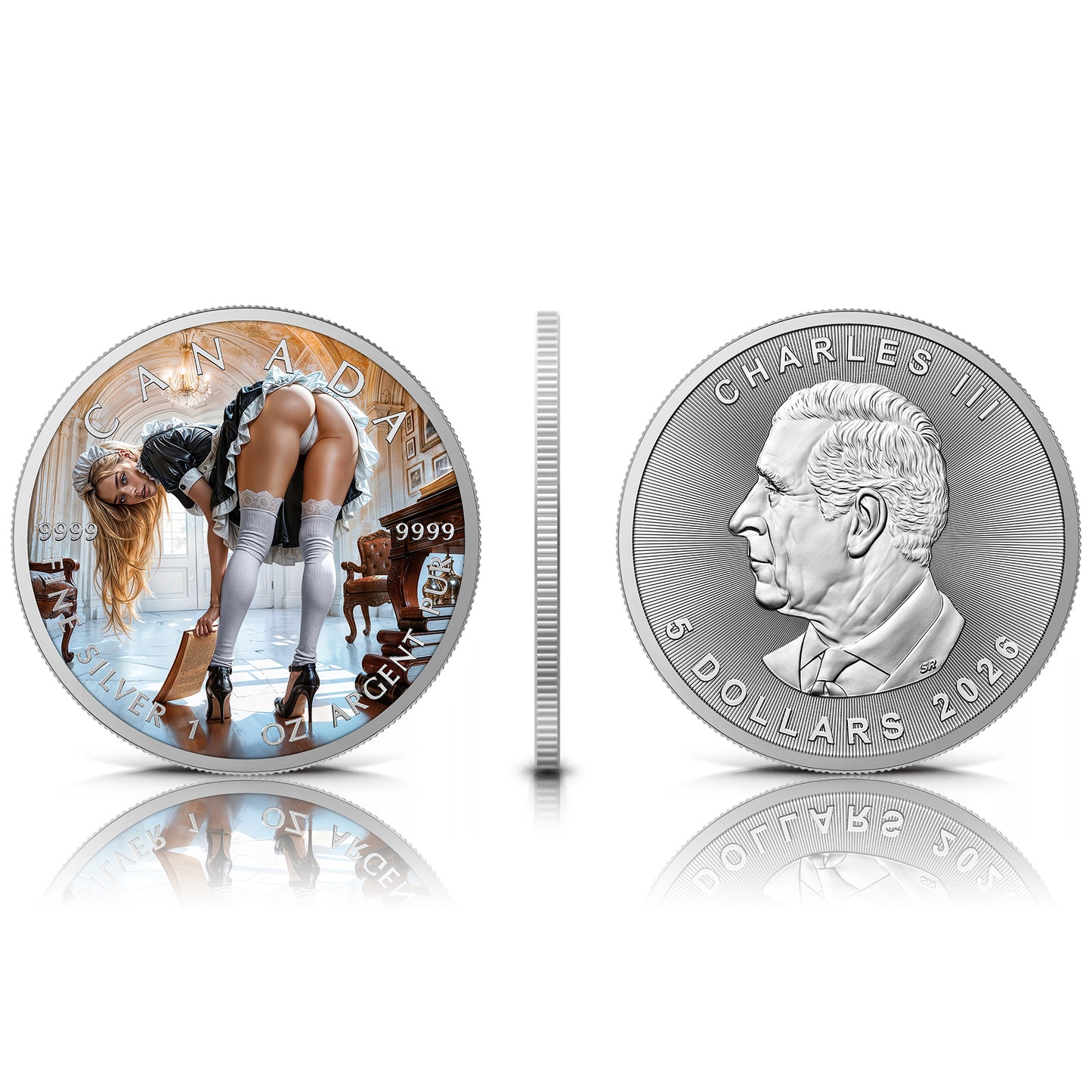 Canada 2026 - Watcha Looking ? - 1 oz Silbermünze Farbe