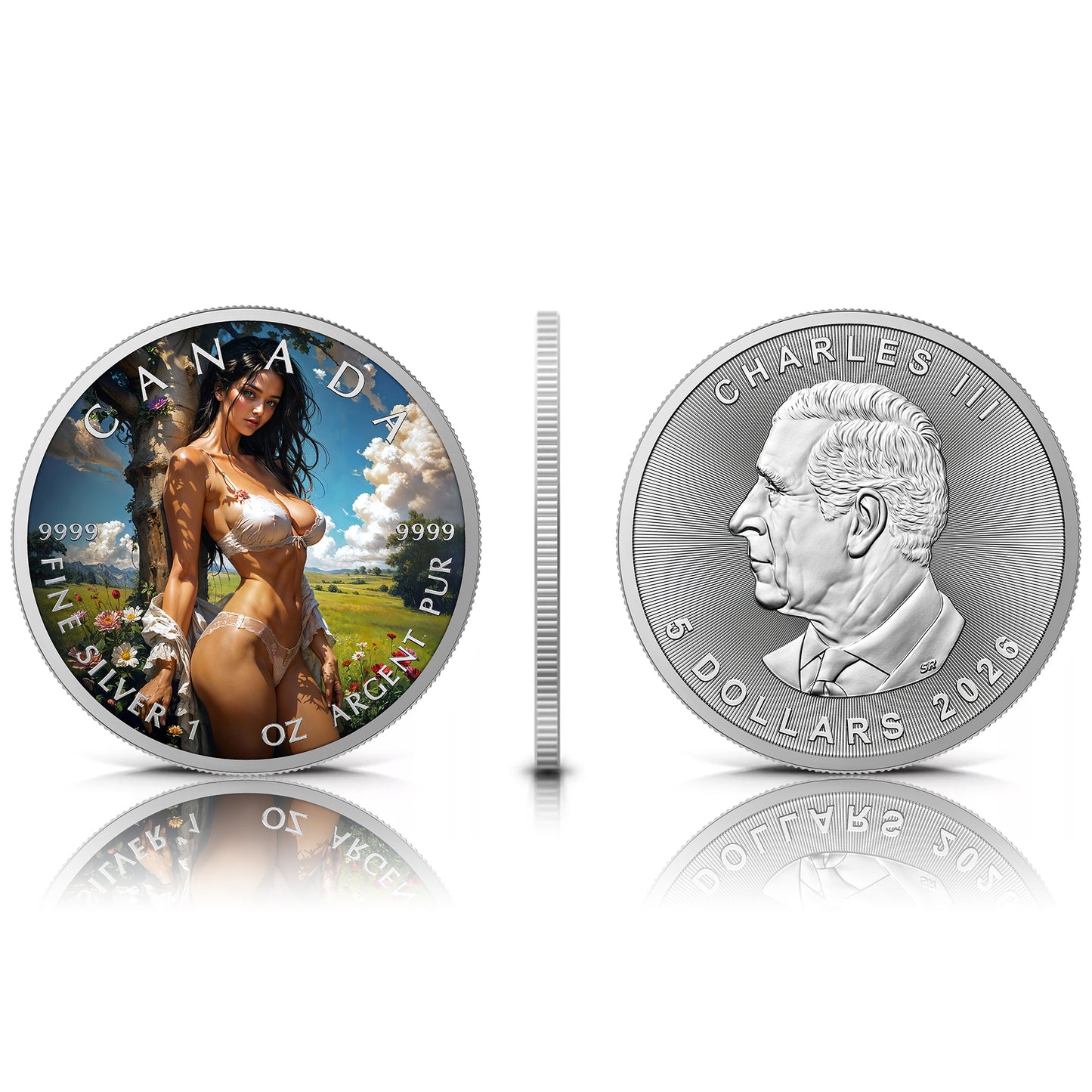 Canada 2026 - Welcome Spring - 1 oz Silbermünze Farbe
