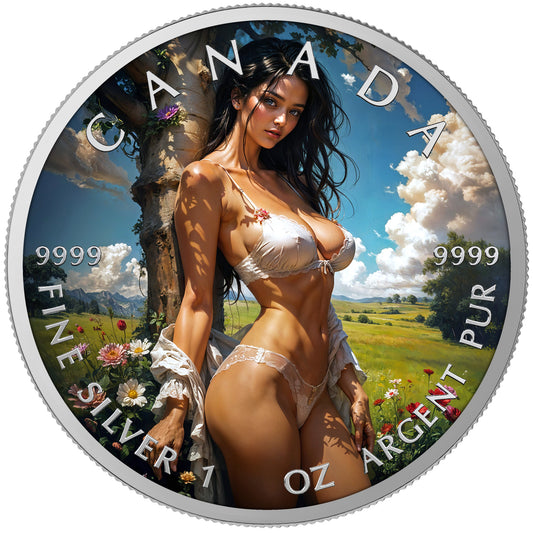 Canada 2026 - Welcome Spring - 1 oz Silbermünze Farbe