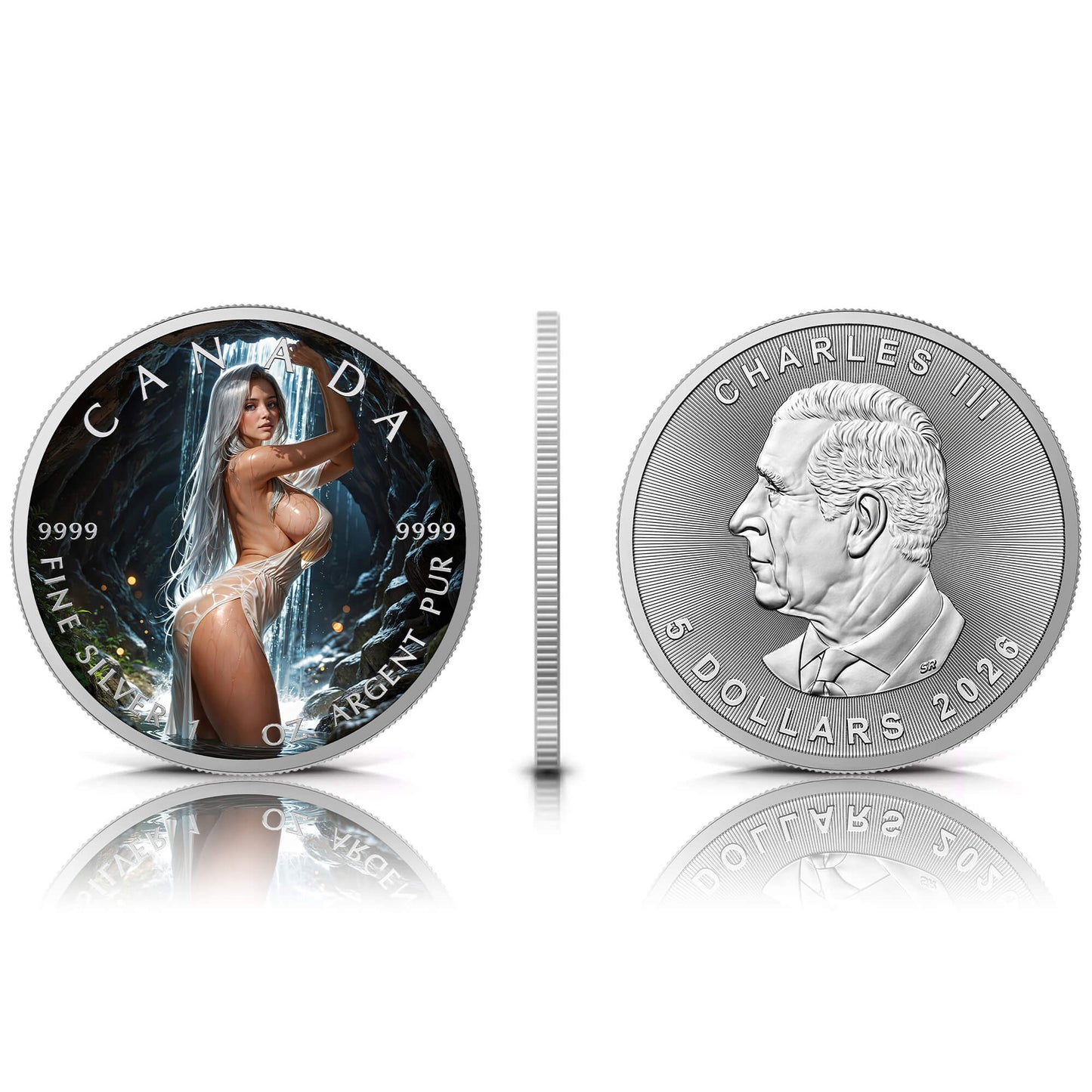 Canada 2026 - Wet Cave - 1 oz Silbermünze Farbe