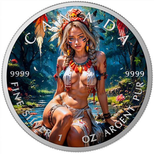 Canada 2025 - Wild Glance - 1 oz Silbermünze Farbe